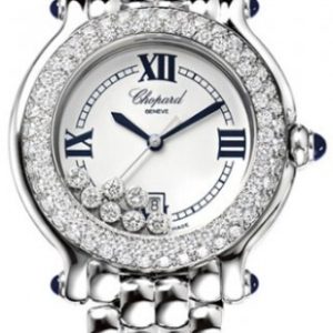 Chopard Damklocka 278291-2005 Happy Sport Vit/Stål Ø32 mm