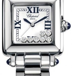 Chopard Damklocka 278349-3006 Happy Sport Vit/Stål Ø27 mm