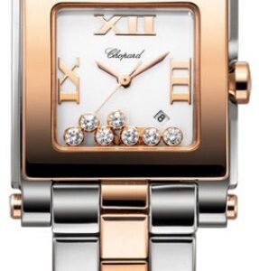 Chopard Damklocka 278498-9001 Happy Sport Silverfärgad/Stål Ø27 mm