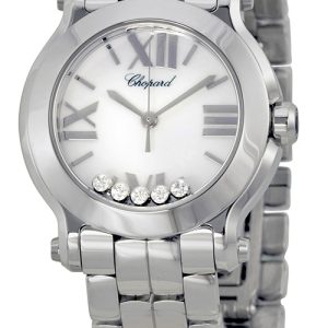 Chopard Damklocka 278509-3002 Happy Sport Vit/Stål Ø30 mm