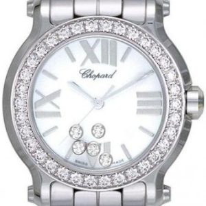 Chopard Damklocka 278509-3008 Happy Sport Vit/Stål Ø30 mm