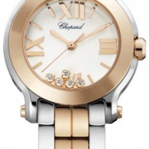 Chopard Damklocka 278509-6003 Happy Sport Vit/Stål Ø30 mm