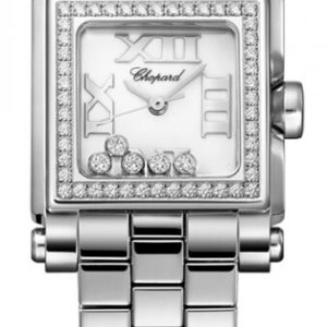 Chopard Damklocka 278516-3004 Happy Sport Vit/Stål Ø27 mm