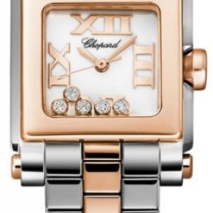 Chopard Damklocka 278516-6002 Happy Sport Vit/Stål Ø27 mm