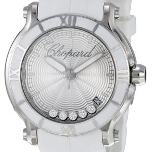 Chopard Damklocka 278551-3001 Happy Sport Silverfärgad/Gummi Ø36 mm