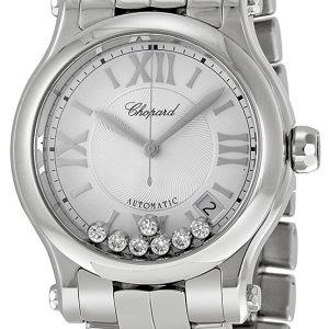 Chopard Damklocka 278559-3002 Happy Sport Silverfärgad/Stål Ø36 mm