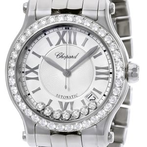 Chopard Damklocka 278559-3004 Happy Sport Silverfärgad/Stål Ø36 mm