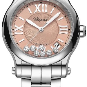 Chopard Damklocka 278559-3025 Happy Sport Rosa/Stål Ø36 mm