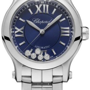 Chopard Damklocka 278573-3017 Happy Sport Blå/Stål Ø30 mm