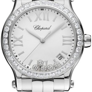 Chopard Damklocka 278582-3004 Happy Sport Vit/Stål Ø36 mm