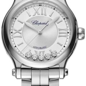 Chopard Damklocka 278608-3002 Happy Sport Silverfärgad/Stål Ø33 mm