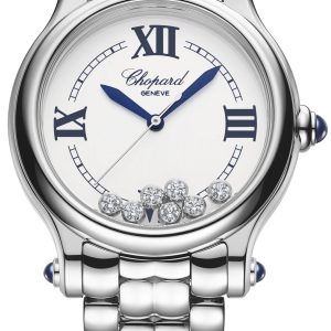 Chopard Damklocka 278610-3001 Happy Sport Vit/Stål Ø33 mm