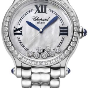 Chopard Damklocka 278610-3002 Happy Sport Vit/Stål Ø33 mm