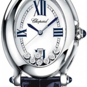 Chopard Damklocka 278937-3005 Happy Sport Vit/Läder 43x30 mm