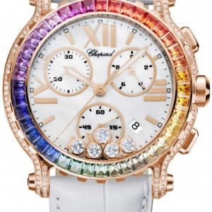 Chopard Damklocka 283582-5015 Happy Sport Läder Ø42 mm