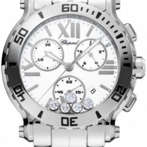 Chopard Damklocka 288499-3003 Happy Sport Vit/Stål Ø42 mm