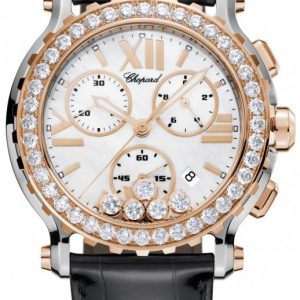 Chopard Damklocka 288506-6001 Happy Sport Läder Ø42 mm