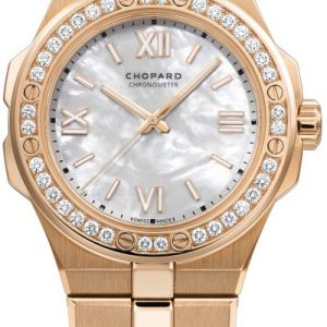 Chopard Damklocka 295370-5002 Alpine Eagle Vit/18 karat roséguld