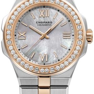 Chopard Damklocka 298601-6002 Alpine Eagle Vit/18 karat roséguld