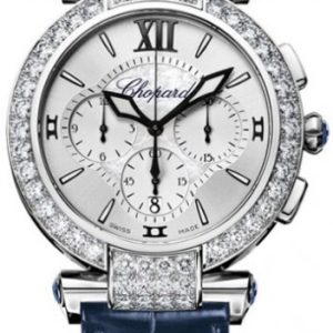 Chopard Damklocka 384211-1001 Imperiale Silverfärgad/Läder Ø40 mm