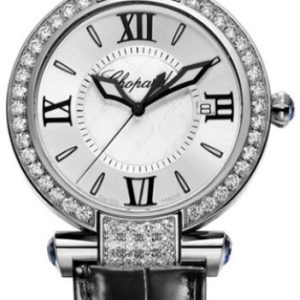 Chopard Damklocka 384221-1001 Imperiale Silverfärgad/Läder Ø36 mm