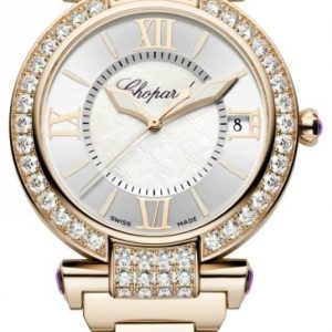 Chopard Damklocka 384241-5004 Imperiale Vit/18 karat roséguld Ø40 mm