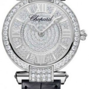 Chopard Damklocka 384242-1001 Imperiale Diamantinfattad/Läder Ø36 mm