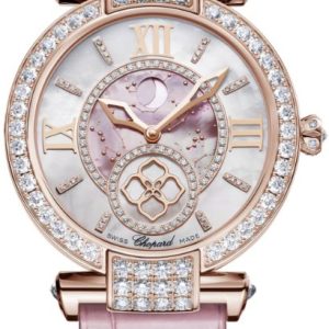 Chopard Damklocka 384246-5001 Imperiale Rosa/Läder Ø36 mm