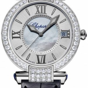 Chopard Damklocka 384822-1002 Imperiale Silverfärgad/Läder Ø36 mm