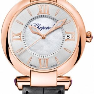 Chopard Damklocka 384822-5001 Imperiale Silverfärgad/Läder Ø36 mm