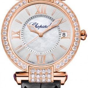 Chopard Damklocka 384822-5002 Imperiale Silverfärgad/Läder Ø36 mm