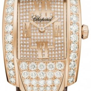 Chopard Damklocka 419403-5007 La Strada Guldtonad/Läder 44.8x26.1 mm