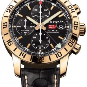 Chopard Herrklocka 161267-5002 Classic Racing GMT Chrono Svart/Läder