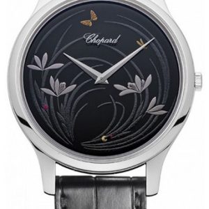 Chopard Herrklocka 161902-1027 L.U.C Svart/Läder Ø39.5 mm