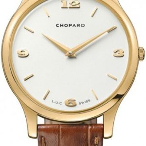 Chopard Herrklocka 161902-5001 L.U.C XP Silverfärgad/Läder Ø39.5 mm