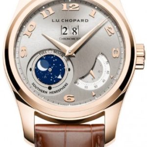 Chopard Herrklocka 161918-5003 L.U.C Lunar Silverfärgad/Läder Ø42