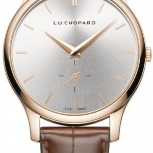 Chopard Herrklocka 161920-5002 L.U.C Grå/Läder Ø39.5 mm