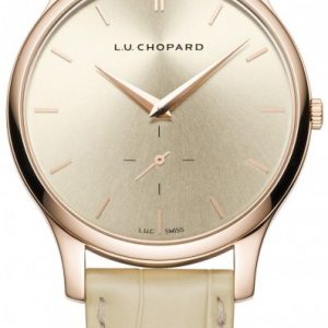 Chopard Herrklocka 161920-5005 L.U.C Champagnefärgad/Läder Ø39.5 mm