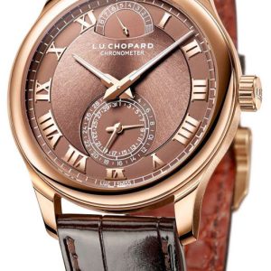 Chopard Herrklocka 161926-5003 L.U.C Quattro Brun/Läder Ø43 mm