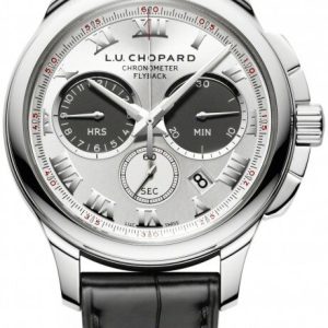 Chopard Herrklocka 161928-1001 L.U.C Silverfärgad/Läder Ø44 mm