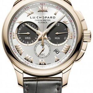 Chopard Herrklocka 161928-5001 L.U.C Silverfärgad/Läder Ø44 mm