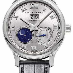 Chopard Herrklocka 161969-1001 L.U.C Silverfärgad/Läder Ø42 mm