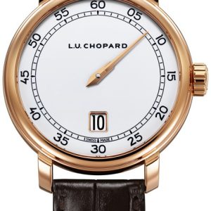 Chopard Herrklocka 161977-5001 L.U.C Vit/Läder Ø40 mm