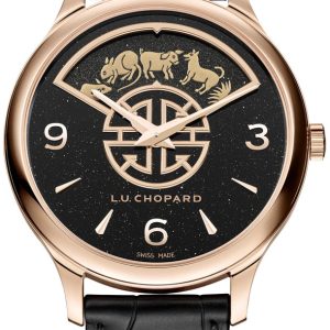 Chopard Herrklocka 161980-5001 L.U.C Svart/Läder Ø40 mm