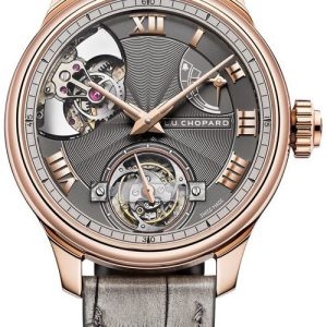 Chopard Herrklocka 161987-5001 L.U.C Grå/Läder Ø42.5 mm