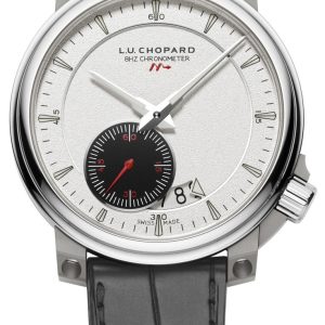 Chopard Herrklocka 168554-3001 L.U.C 8HF Silverfärgad/Läder Ø42 mm