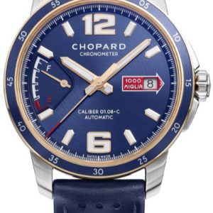 Chopard Herrklocka 168566-6002 Mille Miglia Blå/Läder Ø43 mm