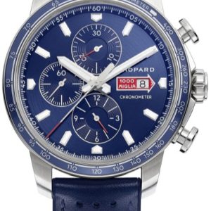 Chopard Herrklocka 168571-3007 Mille Miglia Blå/Läder Ø44 mm