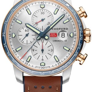 Chopard Herrklocka 168571-6004 Mille Miglia Silverfärgad/Gummi Ø44