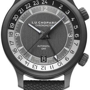 Chopard Herrklocka 168579-3004 L.U.C Grå/Gummi Ø42 mm